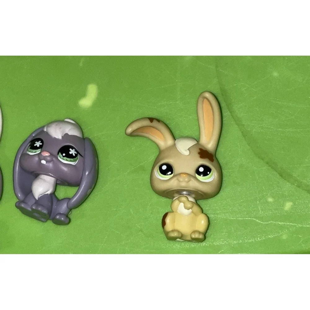 Lot of 3 Littlest Pet Shop Bunnies #648, #3, #972